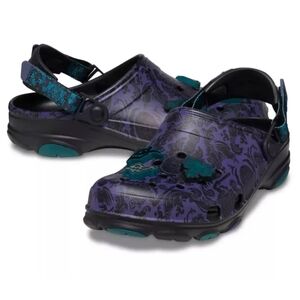 NWT Disney Parks 2024 The Haunted Mansion Wallpaper Adult Clogs Crocs Womens